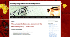 Desktop Screenshot of obamabirthbook.com