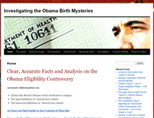 Tablet Screenshot of obamabirthbook.com